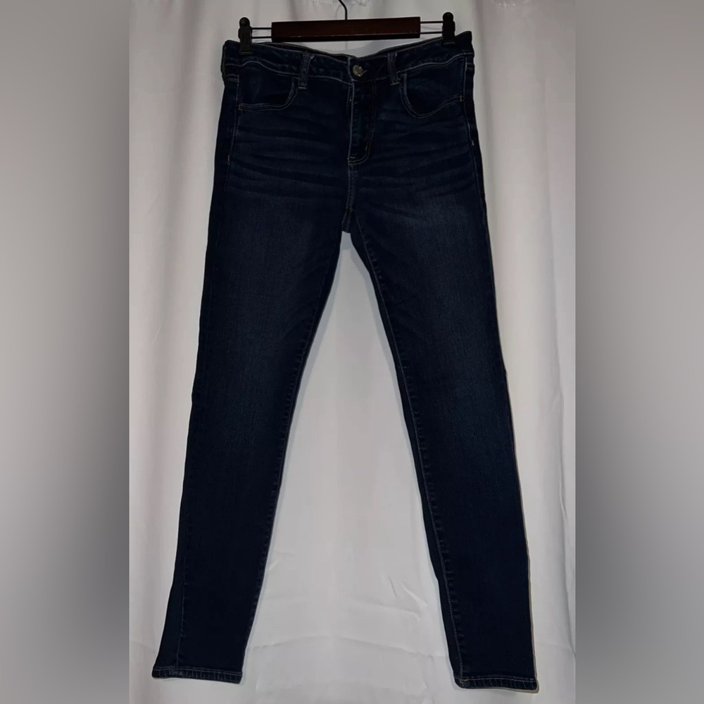 American Eagle  Jeggings NE(X)T Level Stretch Dark Jeans Size 12 Regular